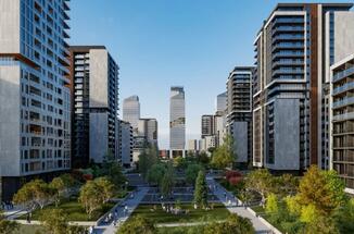 Green Line: A complex on the site of IMT with a 160-meter tall tower